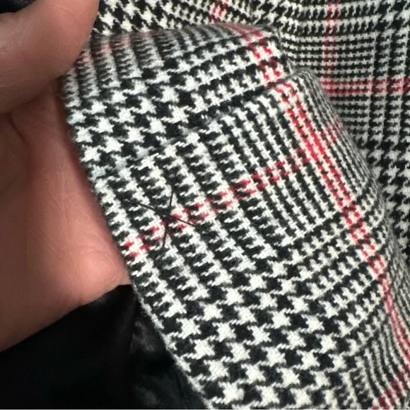 Edgehill Collection Black and Pink Plaid Kids Coat